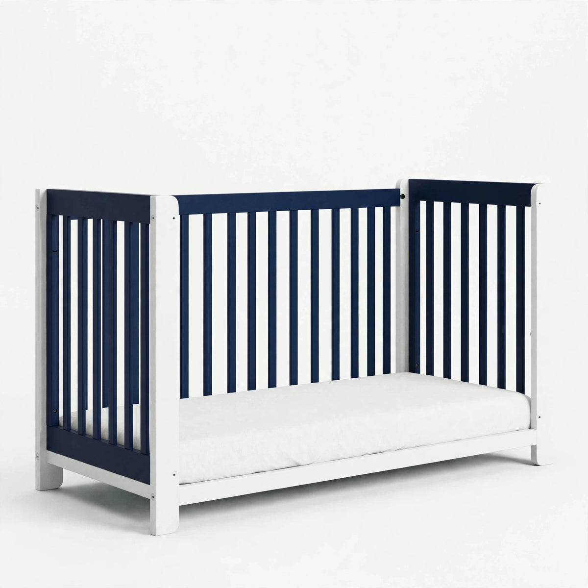 The Navy & white Crib