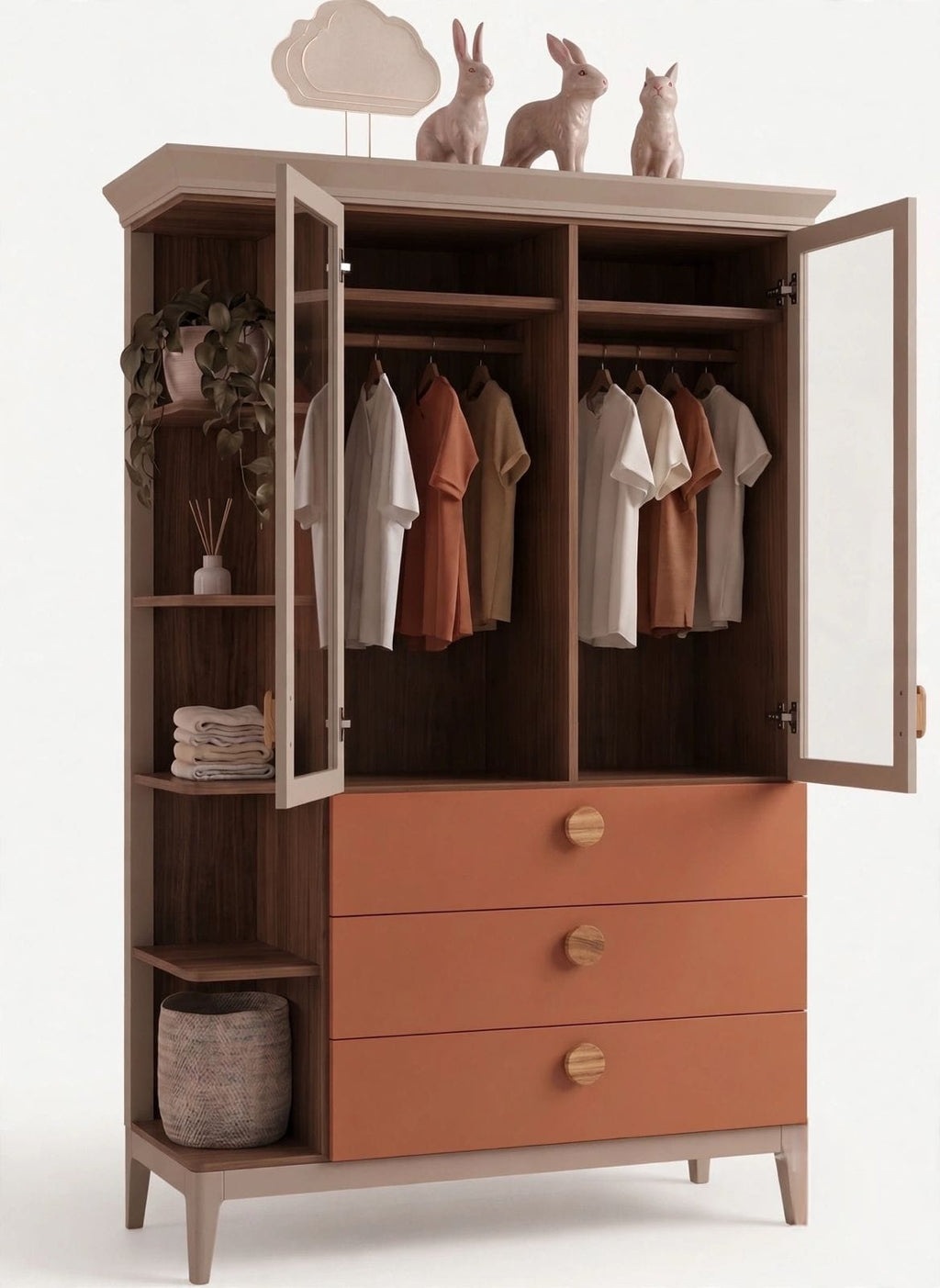 Terracotta & Linen Wardrobe