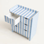 blue&white changing table