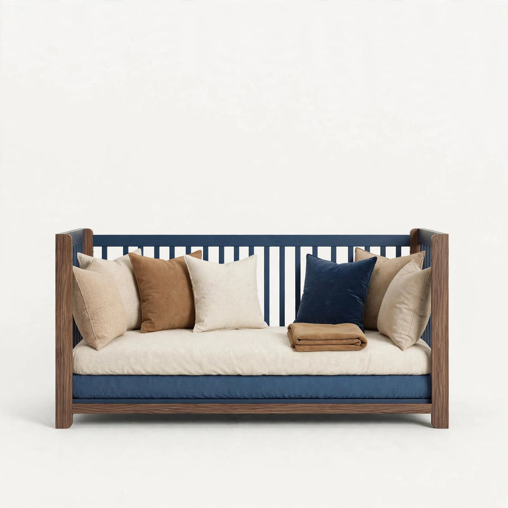 Nursery Combo — Navy Blue & Walnut