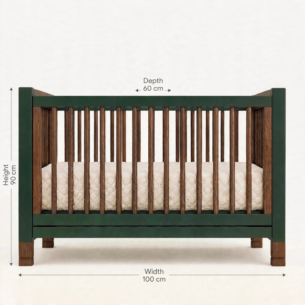 Dark Forest Green crib