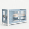 serenity Blue & White crib