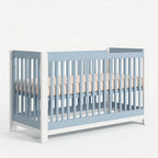 serenity Blue & White crib
