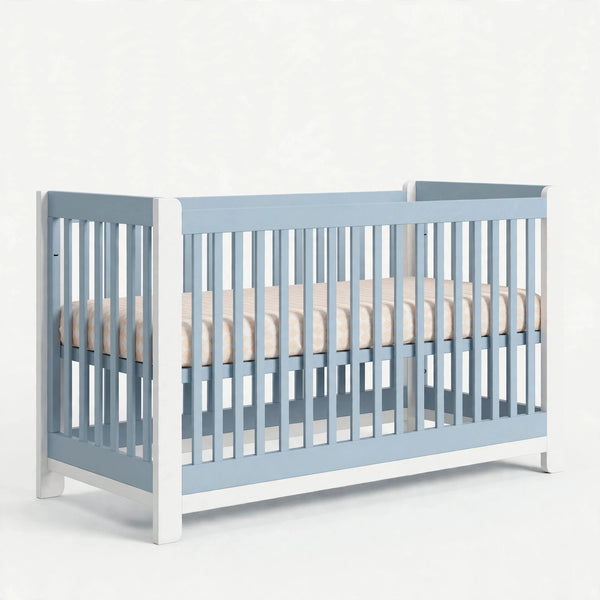 serenity Blue & White crib