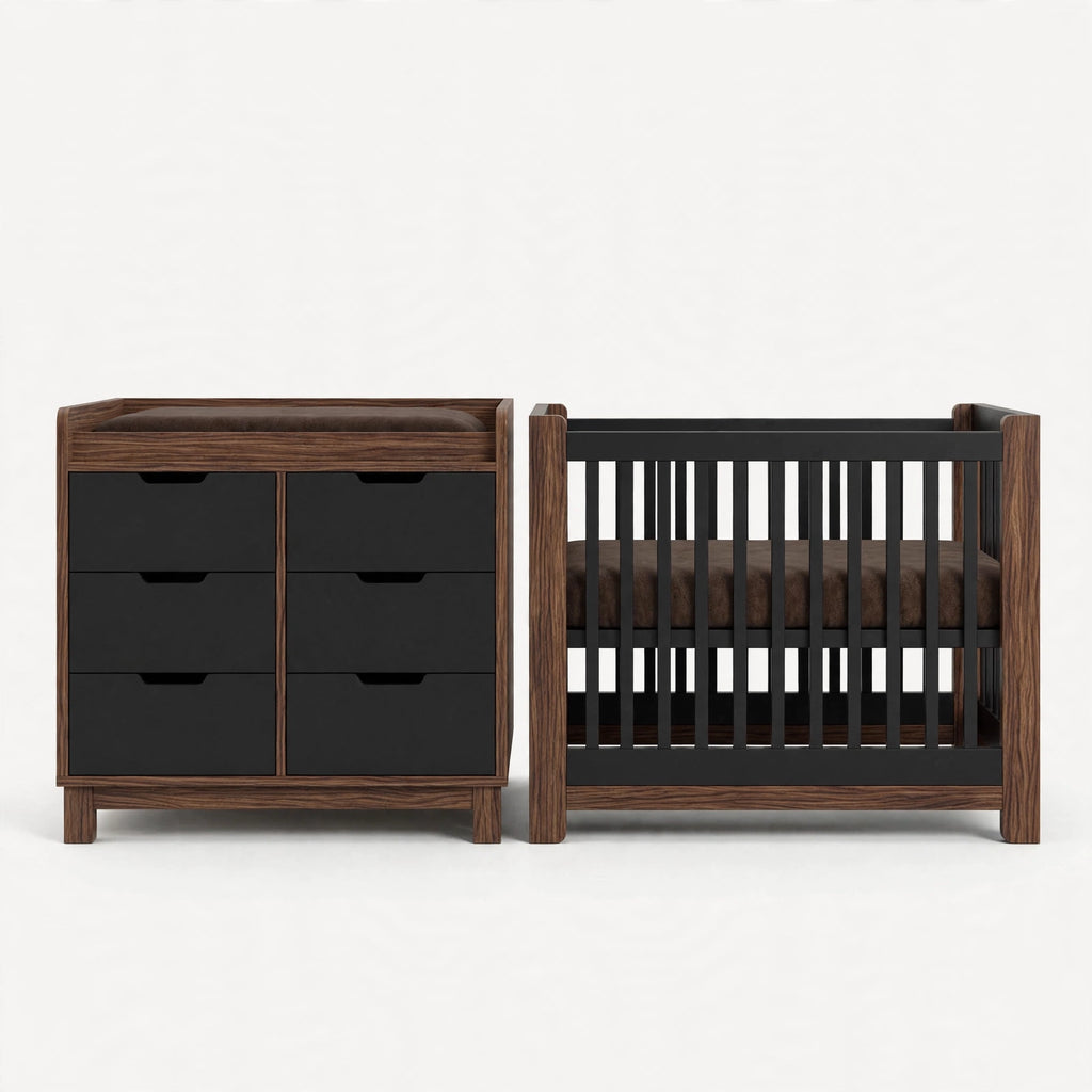 Nursery Combo — Charcoal & Walnut