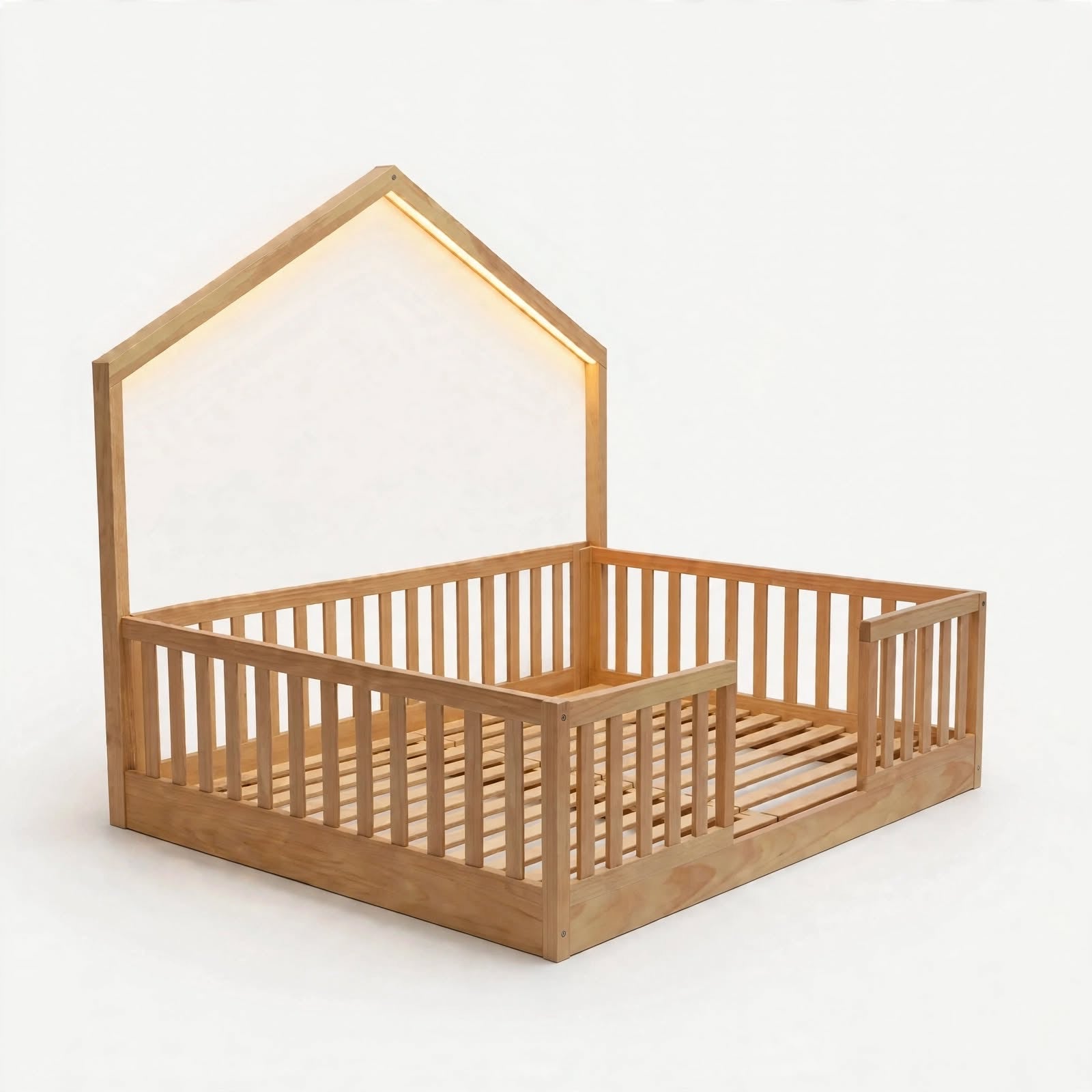 Wooden Montessori Bed with Light