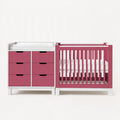 Nursery Combo — Mauve Rose & White