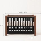 Ebony & Walnut crib