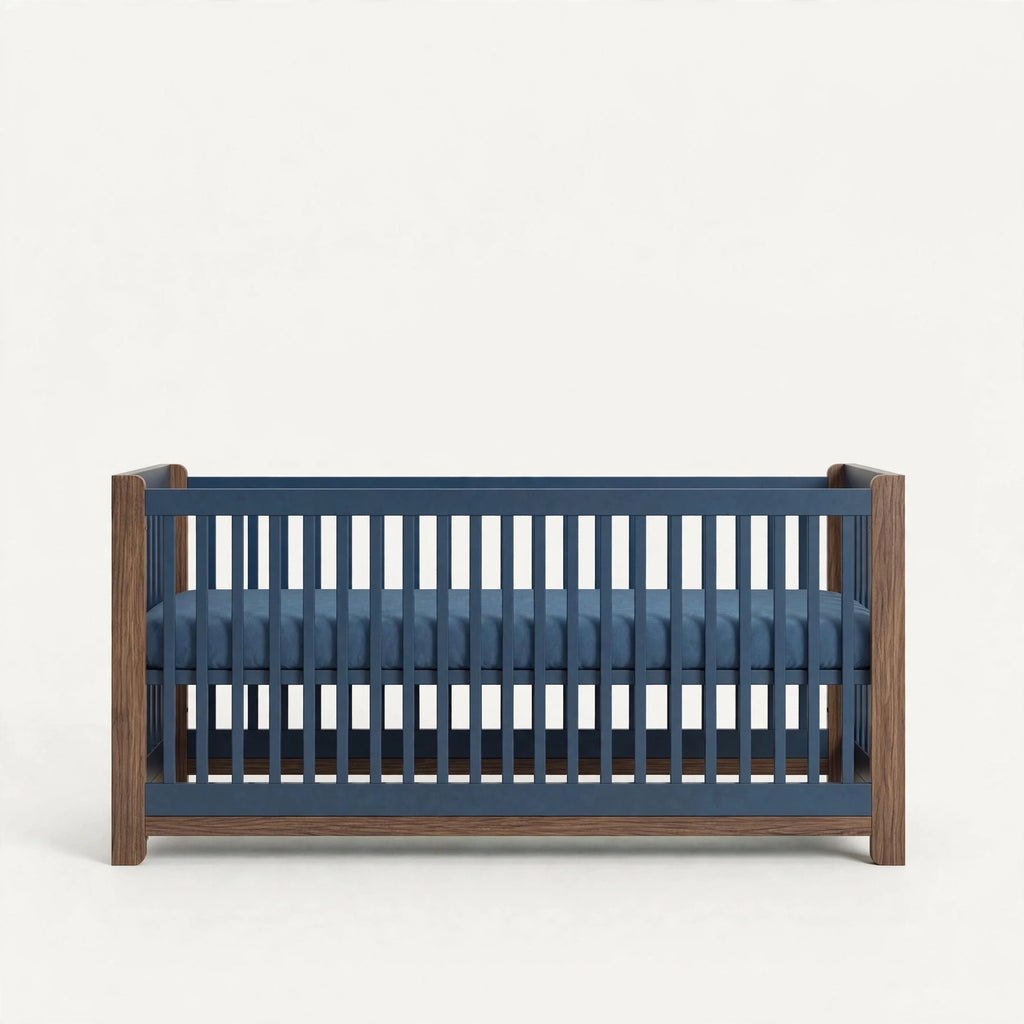 Nursery Combo — Navy Blue & Walnut