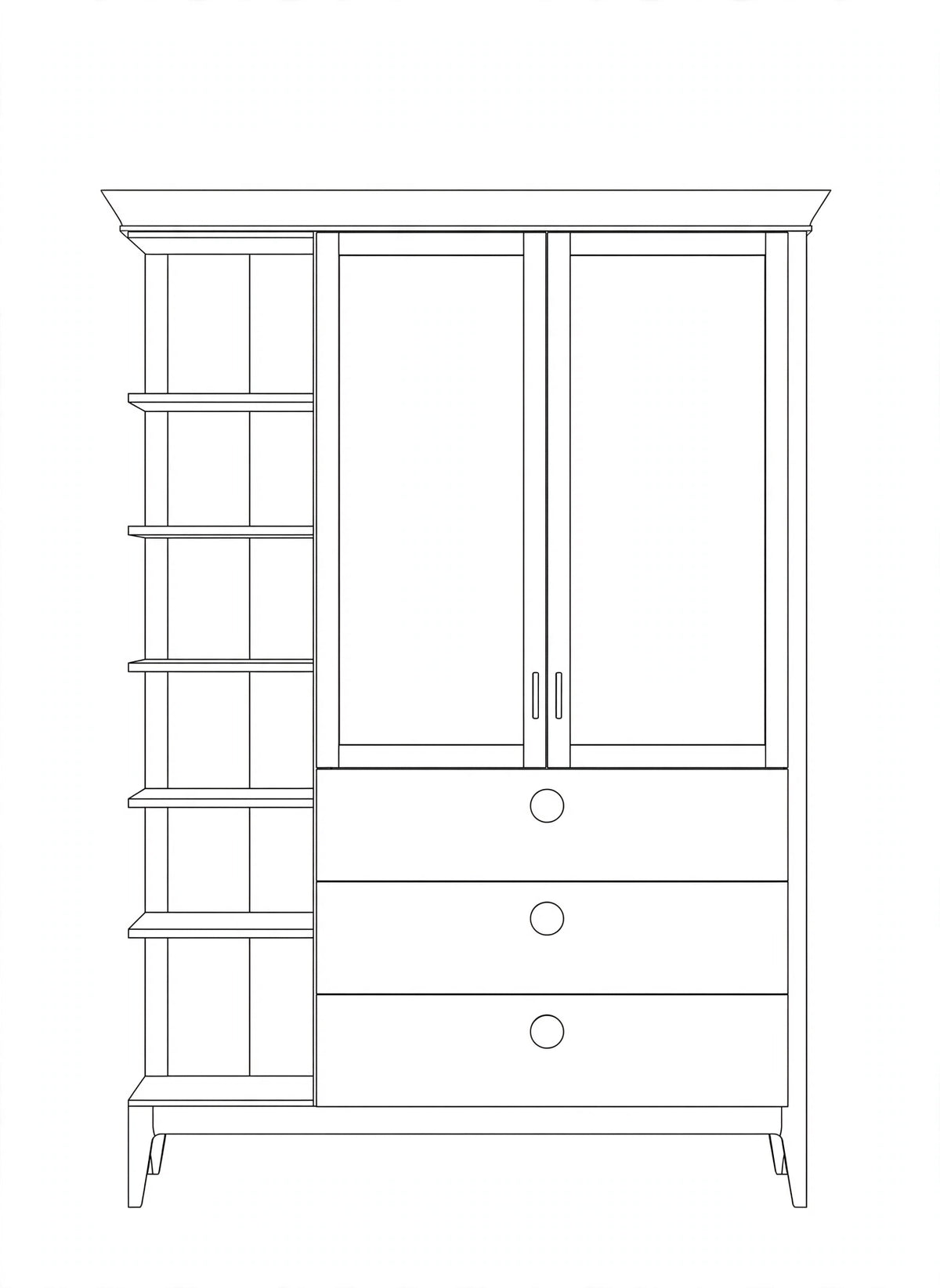 Charcoal & Lime Wardrobe