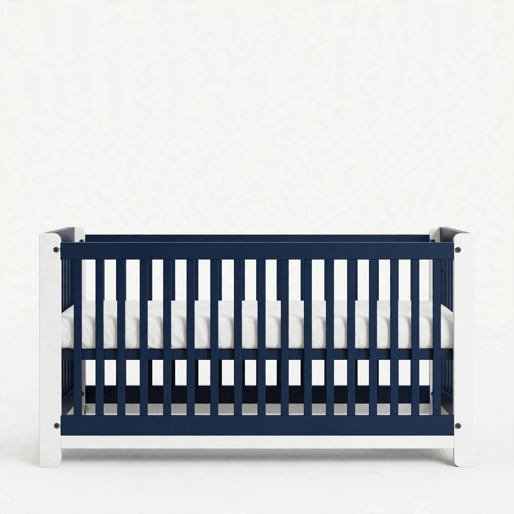 The Navy & white Crib